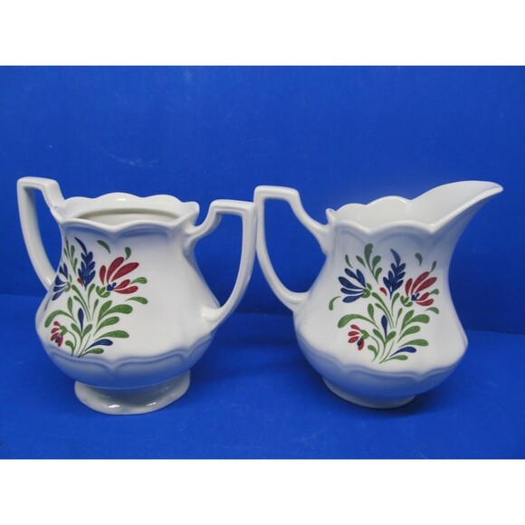 Johnson Brothers Provincial Scalloped Edge Creamer And Sugar Dish Without Lid EC - Picture 9 of 10